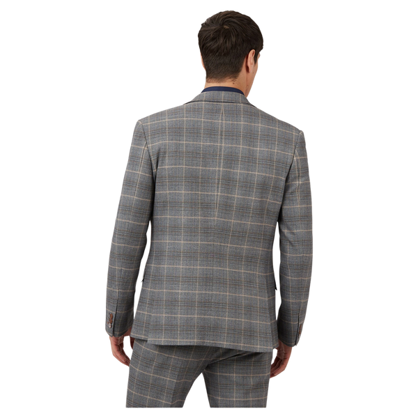 Antique Rogue Overcheck Suit Jacket for Men