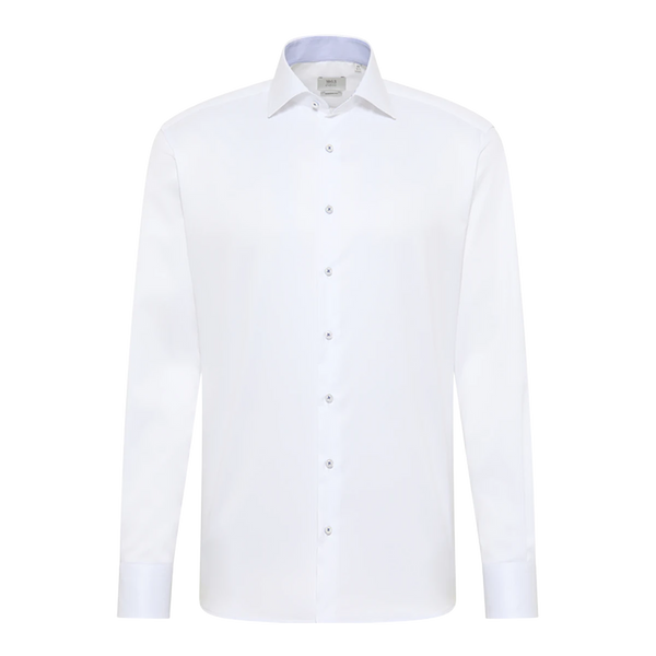 Eterna Plain Shirt With Trim for Men