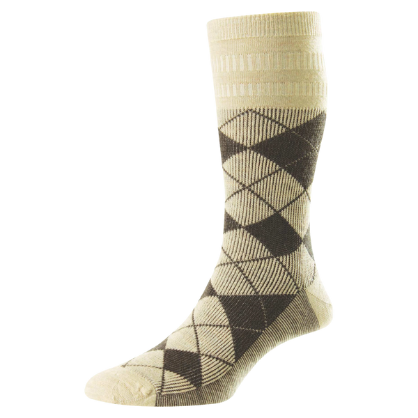 HJ Hall HJ96 Argyle Wool Softop® Socks for Men