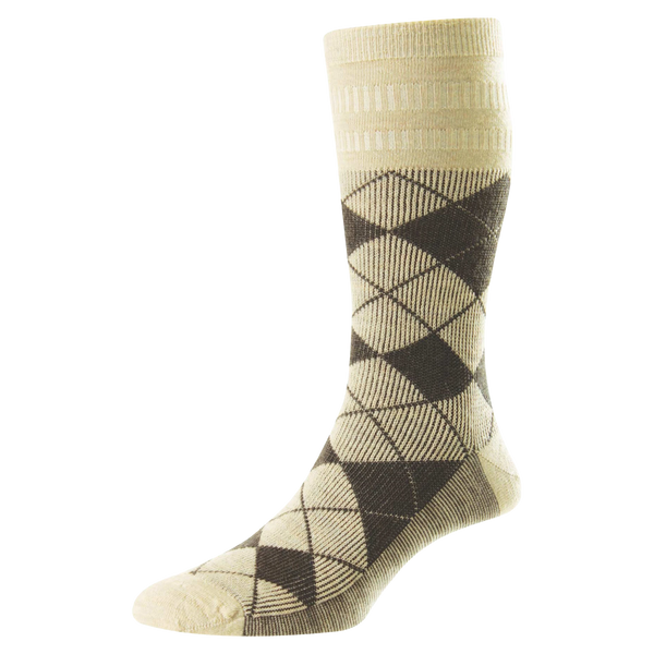 HJ Hall HJ96 Argyle Wool Softop® Socks