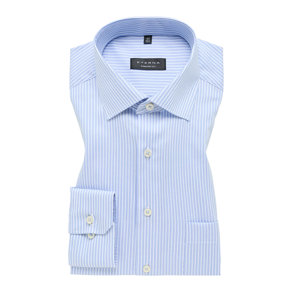 Eterna Stripe Long Sleeve Formal Shirt for Men
